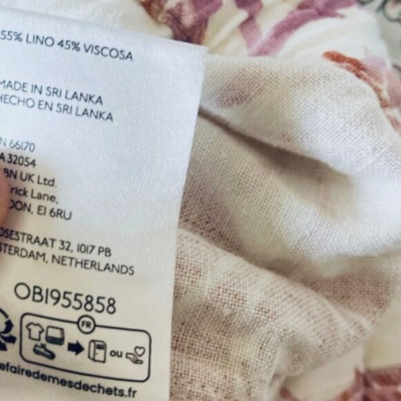 Brand New Pilcro Linen Printed Beach Cargo Pants - Picture 11 of 13